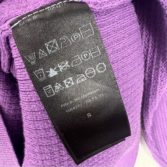 Falke Organic Cotton Textured Knit Sweater, Lavender Purple S – Crew Neck, Prep - Picture 6 of 9